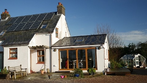 Using solar power renewable energy