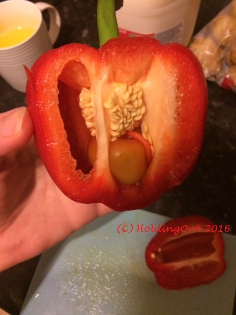 Baby pepper inside pepper | Strange vegetable